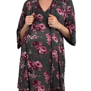 Embrace your bump nursing gown and robe Sz LG